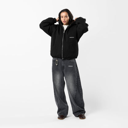 Reversible Canvas Hooded Jacket