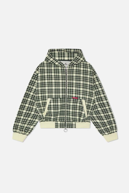 Green Checks Zipper