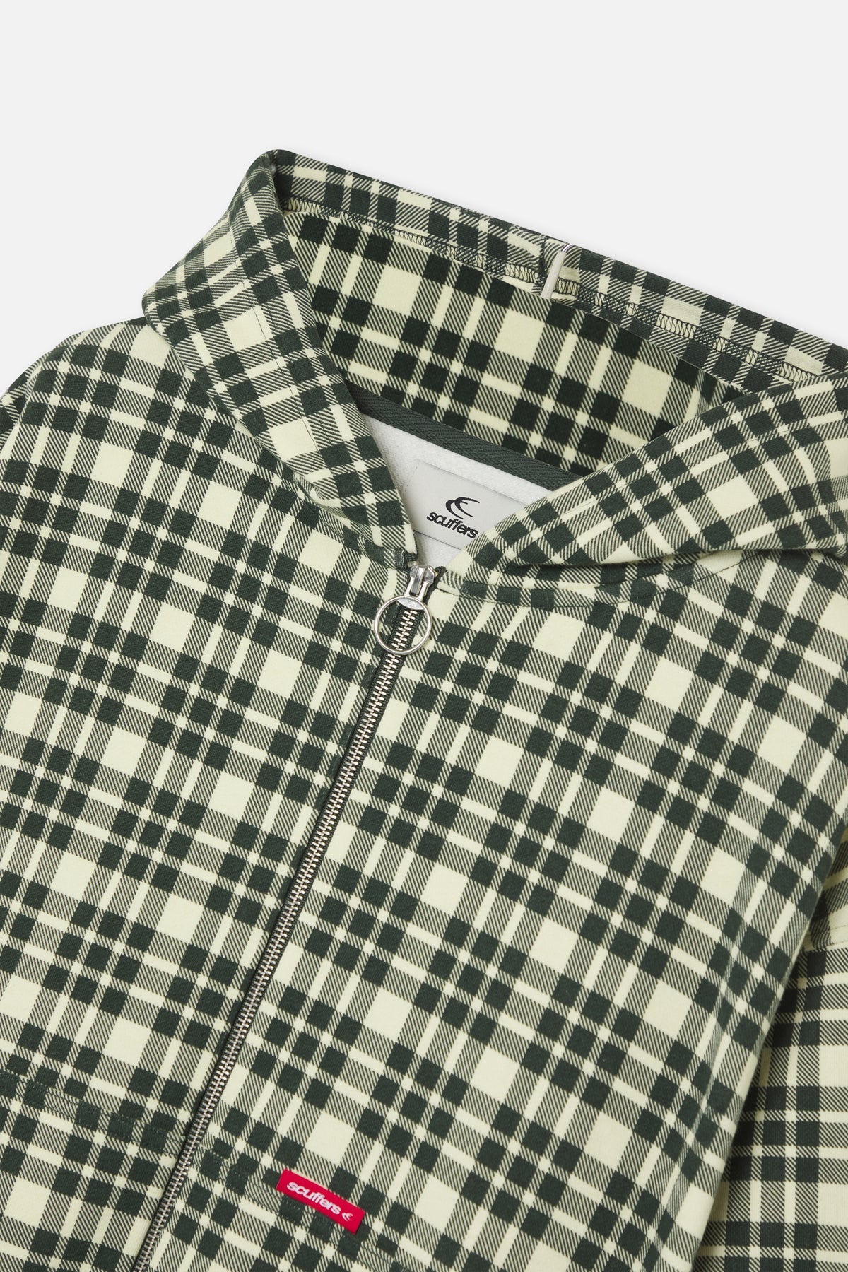 Green Checks Zipper